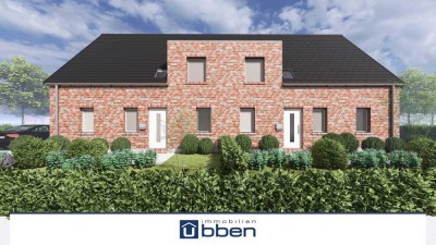 B: Schlüsselfertige Neubau-Doppelhaushälfte in Aurich-Tannenhausen!