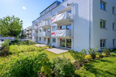 Neubauwohnung mit Einbauküche, großem Garten und Bewässerungsanlage!