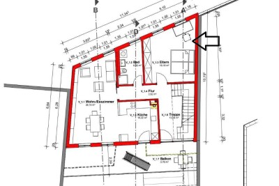 Ansprechende 4-Zimmer-Maisonette-Wohnung mit geh. Innenausstattung mit Balkon und EBK in Walldorf