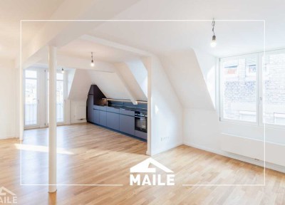 Moderne 2,5-Zimmer-Wohnung mit EBK über den Dächern des beliebten Heusteigviertels