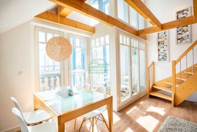 Schöne Maisonette-Ferienwohnung mit direktem Meerblick | Yachthafen in Rerik