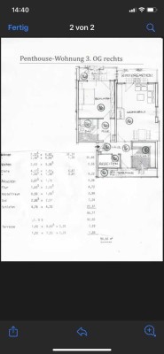 Großzügige 3-Raum-Penthouse Wohnung mit EBK und Balkon über den Dächern von Osterode