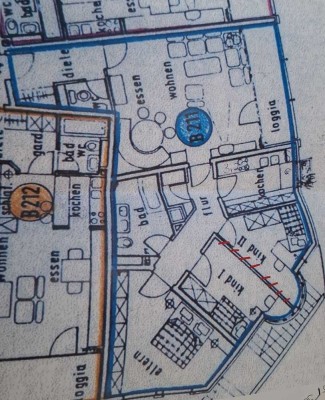 Helle gut geschnittene geräumige 3-Zimmerwohnung  103,05m² mit großem Balkon
