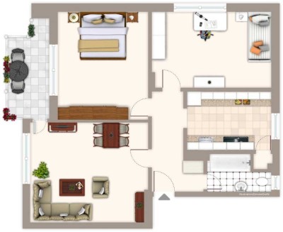 gut geschnittene 3-Zimmer-Wohnung mit Balkon in Rheydt