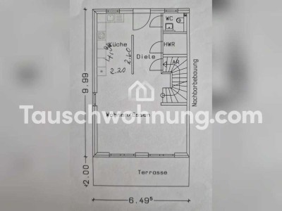 Tauschwohnung: DHH ruhige Vorstadt-Siedl. gg. 3 Zi. Potsd. Teltow Steglitz