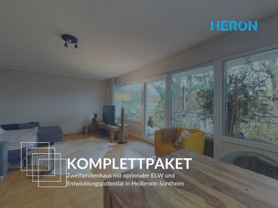 KOMPLETTPAKET - Zweifamilienhaus mit optionaler ELW und Entwicklungspotential in Heilbronn-Sontheim