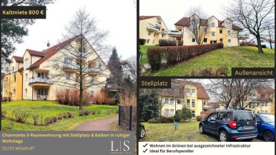 Charmante 3-Raum-Wohnung im Grünen