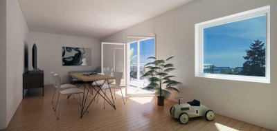 Erstbezug 07/25 | 2,5 Zimmer Penthouse Wohnung mit Panoramablick | 58,38 m²