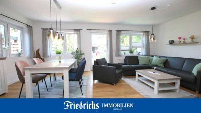 Moderne Erdgeschosswohnung mit Einbauküche und Gartenterrasse in Wiefelstede / Zentrum