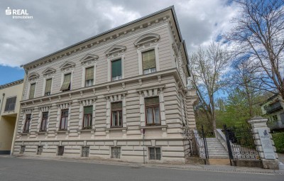 Rarität in eleganter Gründerzeit-Villa in Geidorfer Bestlage! - exklusive Altbauwohnung mit Sonderräumlichkeiten!