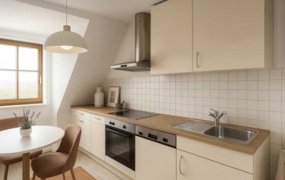 2,5-Zimmer-Wohnung mit Küche, Loggia/Balkon in Merching nahe Bahnhof Mering