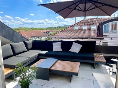 Schöne, helle 4 Zimmer Dachterassen Wohnung auf 2 Ebenen mit gesamt 170qm Wohn-/Nutzfläche.