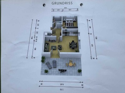 Attraktive 2-Zimmer-Erdgeschosswohnung mit Garten