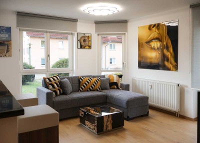 Modern möblierte, neu modernisierte 2-Zi. Wohnung mit Balkon in ruhiger Wohnlage von Weinböhla