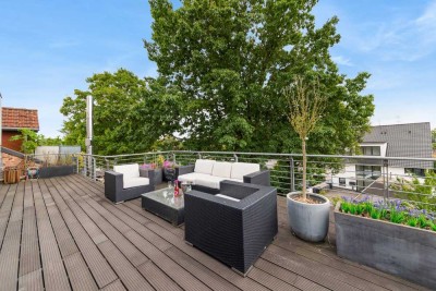 Exklusives Penthouse mit Südwest-Dachterrasse und stilvollem Design in Köln-Lövenich!