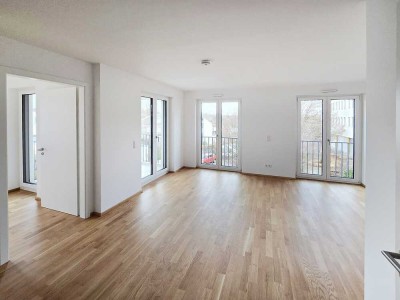 *Neubau zum Erstbezug! - Helle 2-Zimmer-Wohnung mit EBK, Balkon & PKW-Stellplatz am Schlosspark!*