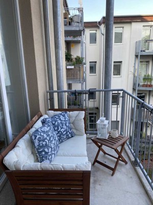 Möblierte, zentrale 1-Zimmer-Wohnung in Halle (Saale) zur Untermiete