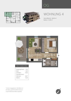 KFN 40 QNG Neubau:  2-Zimmer-Obergeschoss-Wohnung in Premiumlage von Beilngries(provisionsfrei)