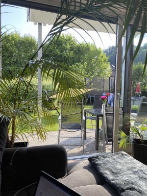 Schöne möblierte 1,5 Zimmer Terrassen-Wohnung mit 54qm in Ludwigshafen am Bodensee