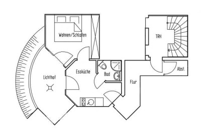 Schönes 1-Zimmer Apartment mit Terrasse für Wochenendheimfahrer