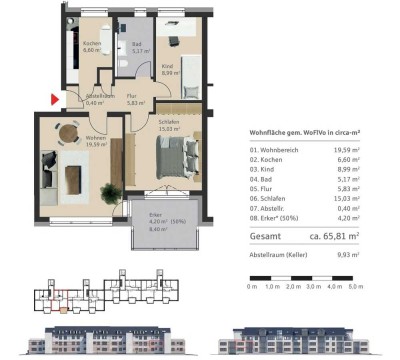 Erstbezug mit Balkon und Einbauküche: Exklusive 3-Raum-Wohnung mit geh. Innenausstattung in Fehmarn