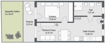Betreutes Wohnen in Altdorf - Großzügige Erdgeschosswohnung mit Garten!