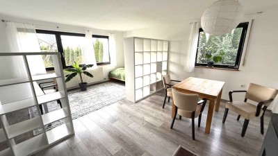Möblierte 3 Zimmer Wohnung mit Terrasse in sonniger-ruhiger Wohnlage