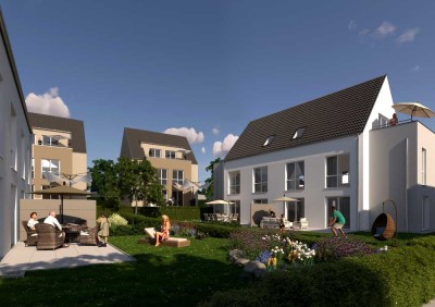 BAUBEGINN ERFOLGT!!! Neubau von 4 DH und 2 EFH in ruhiger, grüner Lage von Bad Homburg OberErlenbach