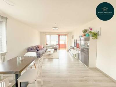 **Zentral gelegene 3-Zimmer-Wohnung mit Stellplatz, Einbauküche und Hobbyraum**