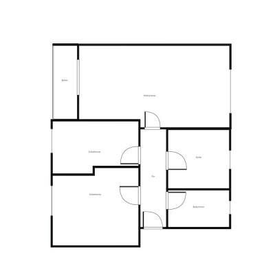 EG / 3 Zimmer mit Balkon ab Dezember (frisch saniert)