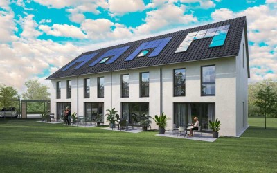 NEUBAU: Reihen-End-Haus im Neubaugebiet - inkl. Keller, Garage, PV-Anlage uvm. !