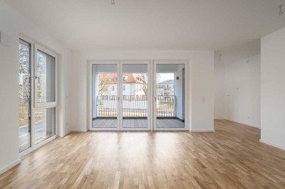 Stilvolle Neubau-Eigentumswohnung: Barrierefreie 3-Zi.-Wohnung mit Loggia - jetzt bezugsfertig