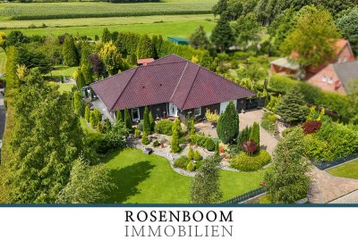 Großzügiger Bungalow mit parkähnlichem Grundstück in idyllischer Feldrandlage