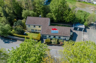 ++ KRAG Immobilien ++ Großes Wohnhaus in Bad Laasphe mit 12 Zimmern, Garten & Doppelgarage (#19225)