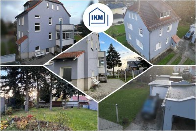 Mehrfamilienhaus mit 3 Wohnungen, 1 Wohnung zur Selbstnutzung frei, Garten und Garagen