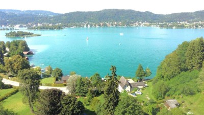 Traumhaft gelegene Bungalow-Haushälfte mit eigenem Badezugang am Wörthersee