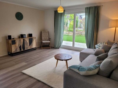 Top sanierte, teilmöblierte Wohnung mit großem Garten