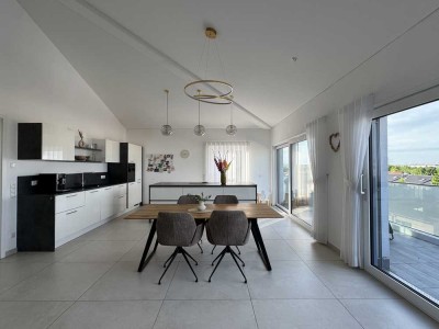 Exklusive 4-Zimmer-Penthousewohnung mit Alpenblick in Augsburg/Göggingen