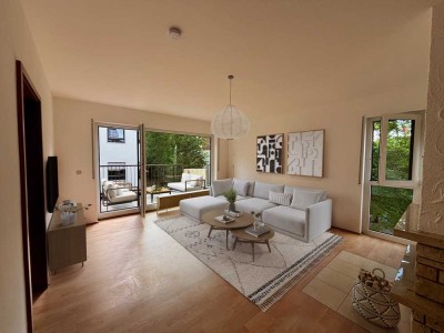 Niedernhausen: Eine große 2-Zimmerwohnung in naturnaher Lage mit perfekter Anbindung!