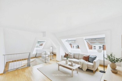 Dachgeschoss-Maisonette mit 28 m² Terrasse &amp; Parkplatz in 1170 Wien