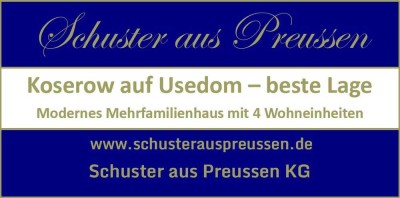 Schuster aus Preussen - Koserow - beste Lage nahe Strand - modernes Mehrfamilienhaus mit 4 Wohnungen