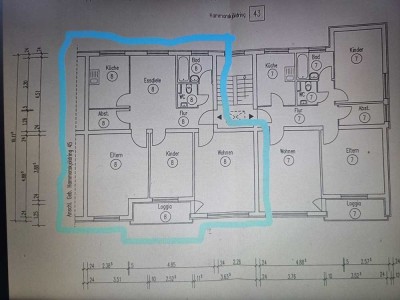 Modernisierte 3,5-Raum-Wohnung mit Balkon in Frankfurt am Main