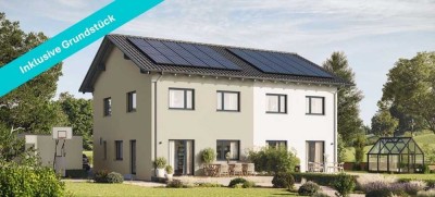 Attraktive energieeffiziente Doppelhaushälfte von Hanse Haus