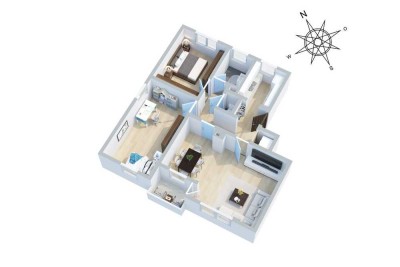 Einfach gut Wohnen - 3,5 Zi. ETW in ruhiger Lage