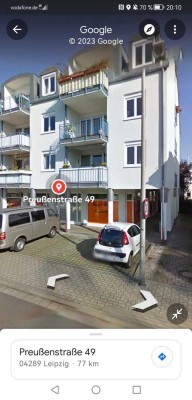 Modernisierte 2-Raum-Wohnung mit Balkon und Einbauküche in Leipzig-Preußenstraße
