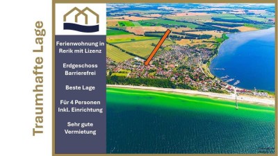 Erdgeschosswohnung genehmigt barrierefrei im malerischen Rerik zur Eigennutzung und Ferienvermietung