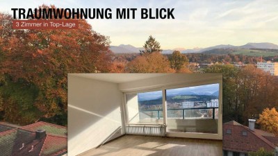 Sonnige 3-Zimmer-Wohnung mit Aussicht in die Berge