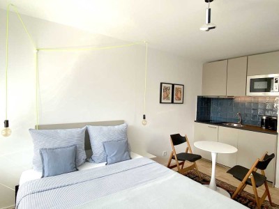 Möblierte 1 Zimmer Wohnung - Furnished Design Apartment Munich Schwabing
