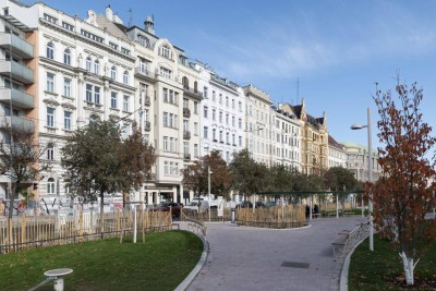 The essence of Vienna - Exklusives Altbaujuwel am Naschmarkt – 167 m² zeitlose Eleganz, kuratierte Designkunst und Blick auf Wiens neuen Naschpark