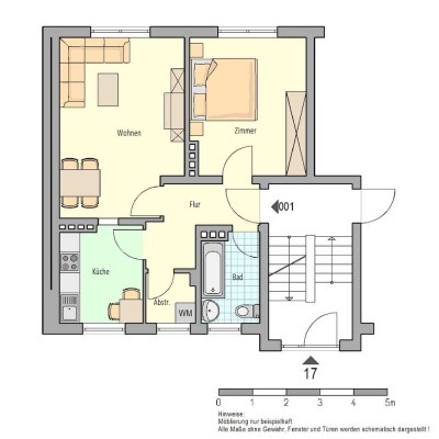 WWS - modernisierte Singlewohnung im Erdgeschoss -